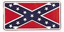 Rebel Confederate Flag License Plate