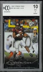 2001 PRESS PASS Football Cards Michael Vick Rookie Card