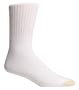 Gold Toe Men's Cotton Crew Big and Tall Athletic Sock, White, 6-Pack Sock Size 13-15