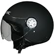 AFX Solid Adult FX-42A Pilot Touring Motorcycle Helmet - Flat Black