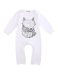 Apparel: Cute Toddler Baby Girls Boys Fox Romper Bodysuit Outfits One-pieces (0-6 Months)
