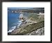 Pobbles Beach from the Pennard Cliffs, Gower, Wales, United Kingdom Framed Art Poster Print by David Hunter, 22x18