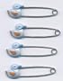 BABYKING ANIMAL DIAPER PINS 4-PACK