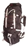 Harvest 7000 Cubic Inch Internal Frame Hiking Backpack, Black