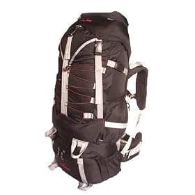 Harvest 7000 Cubic Inch Internal Frame Hiking Backpack, Black by 