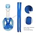 Snorkeling Mask, HiCool 180 Dgree Larger Viewing Snorkeling Diving Mask, Longer Ventilation Pipe, Anti Fog and Anti Leak