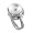 Wired Sterling Silver Nest Ring With Fresh Water Pearl For Women Size 4.5