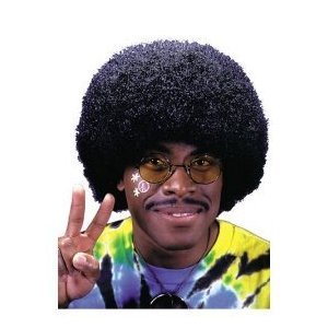 Black Afro Wig, One Size fits Most