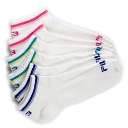 Ladies New 3 Pack Assorted Color Sport Socks by Fila.