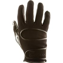 Cutters Solid Colored Gloves (Black, Medium)
