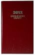 AT-A-GLANCE Standard Diary, Recycled Daily Diary, Red, 2012 (SD381-72)
