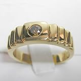 14K Champagne Diamond Man's Ring