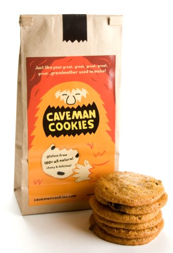 Original Caveman Cookies: Healthy, Gluten-free, High-protein, Paleolithic (1 Bag of 12 Cookies)