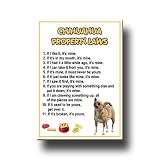 Chihuahua Property Laws Fridge Magnet No 1