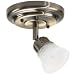 Globe Selena One-Light Flush Mount Ceiling Fixture, Antique Brass with Alabaster Globe #5754001