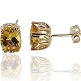 Michael Valitutti 14K Yellow Gold Yellow Beryl (Heliodor) Stud Earring