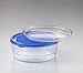Jenaer Glas Schüssel CENTRIC mit Glas- und Kunstoffdeckel hellblau, mittel - 0,75 l