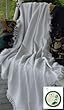 White Eco2Cotton Afghan Throw Blanket 50" x 60"