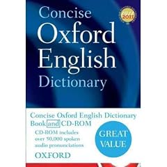 CONCISE OXFORD ENGLISH DICTIONARY [WITH CDROM]BYOxford University Press[Hardcover] on Sep-2011