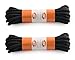 OrthoStep Round Dress Thin Black 45 inch Shoelaces 2 Pair Pack