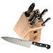 Henckels Gourmet 7-Piece High Carbon Stainless-Steel Knife Set with Block