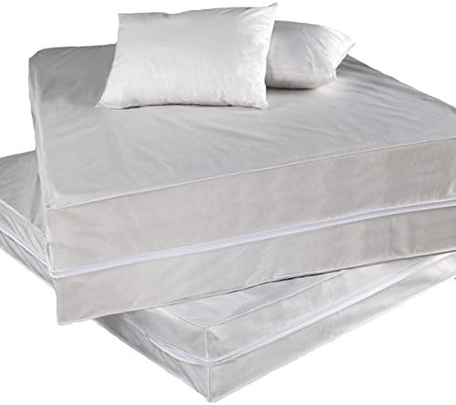 Permafresh Bed Bug & Dust Mite Control Water Resistant Polypropylene Complete Bed Protector Set, King, White