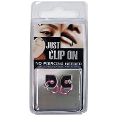Fake Piercing CLIP ON RING pink - 2er Set