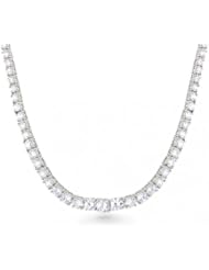 Bling Jewelry 925 Silver Graduated CZ Classic Tennis Necklace 16in