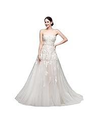 A-line Lace-Up Applique 2015 Organza/Tulle  Dress with a Brush/Sweep Train 