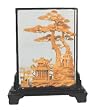 Chinese cork carving / sculpture / picture - 12" x 10"