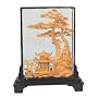 Chinese cork carving / sculpture / picture - 12" x 10"