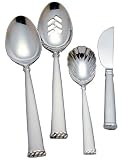 Waterford Celtic Braid Matte 18/10 Stainless Steel 4-Piece Flatware Hostess Set