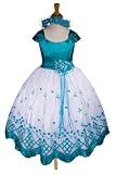 NEW Turquoise Flower Girl Pageant Easter Dress Sz 2 to 12 - Same Day Shipping. Orders Arrive in 3-5 Business Days