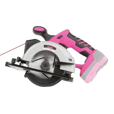 The Original Pink Box The Original Pink Box PB18VCIR Cordless 18-Volt Lithium Ion Circular Saw Pink