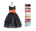 Brooklyn Flower Girl, Pageant or Party Dress in Black in Organza