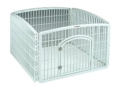Iris CI-604 Indoor/Outdoor Plastic Pet Pen, 4 Panels