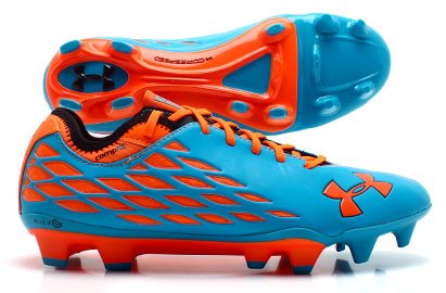 Chaussures de Foot 10K Force Pro II FG Anthracite/Noir/Orange Vif - taille 9 
