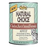 Nutro Natural Choice Chicken Meal, Rice and Oatmeal Formula Canned Food for Sensitive Stomachs