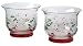Pfaltzgraff Winterberry Hand-Painted Glass Hurricane Candle Holders, Set of 3 Image