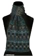 100% alpaca wool scarf, 'Blue Andean Symphony'