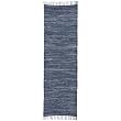 Extra Weave USA Handwoven Cotton Denim Rug, 2.5' X 8'