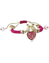 Betsey Johnson "Bracelet Boost" Love Birds Friendship Bracelet, 9.5"