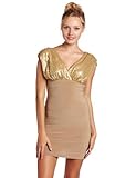 IMAGE OF XOXO Juniors Sequin Surplus Dress, Gold, Small