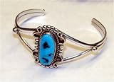 The Twilight Saga: New Moon Merchandise - Metal Wrist Cuff (Turquoise Stone)