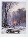 Twilit Wooded River In The Snow by Ander Anderson-Lunby - Fine Art Print / Poster - 2...