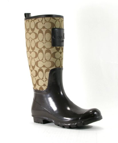Coach Womens Pearl Signature Rain Boots