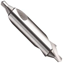 Chicago Latrobe 217B High-Speed Steel Center Drill Bit, Bell Style, Uncoated (Bright) Finish, Round Shank, 120 Degree Angle