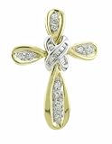 Two-tone Cross Pendant