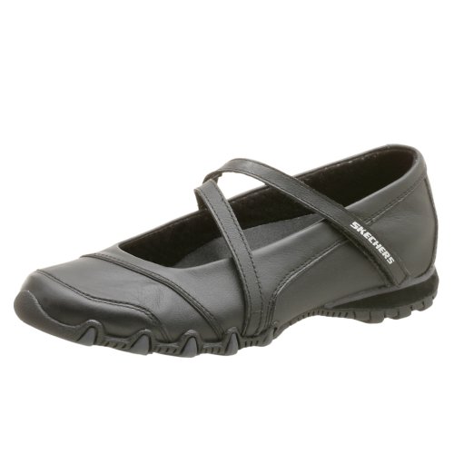 Skechers Women's Bikers Goldmine Flat