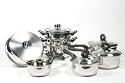 Swan 5 piece Stainless Steel Pan Set and Matching Steamer